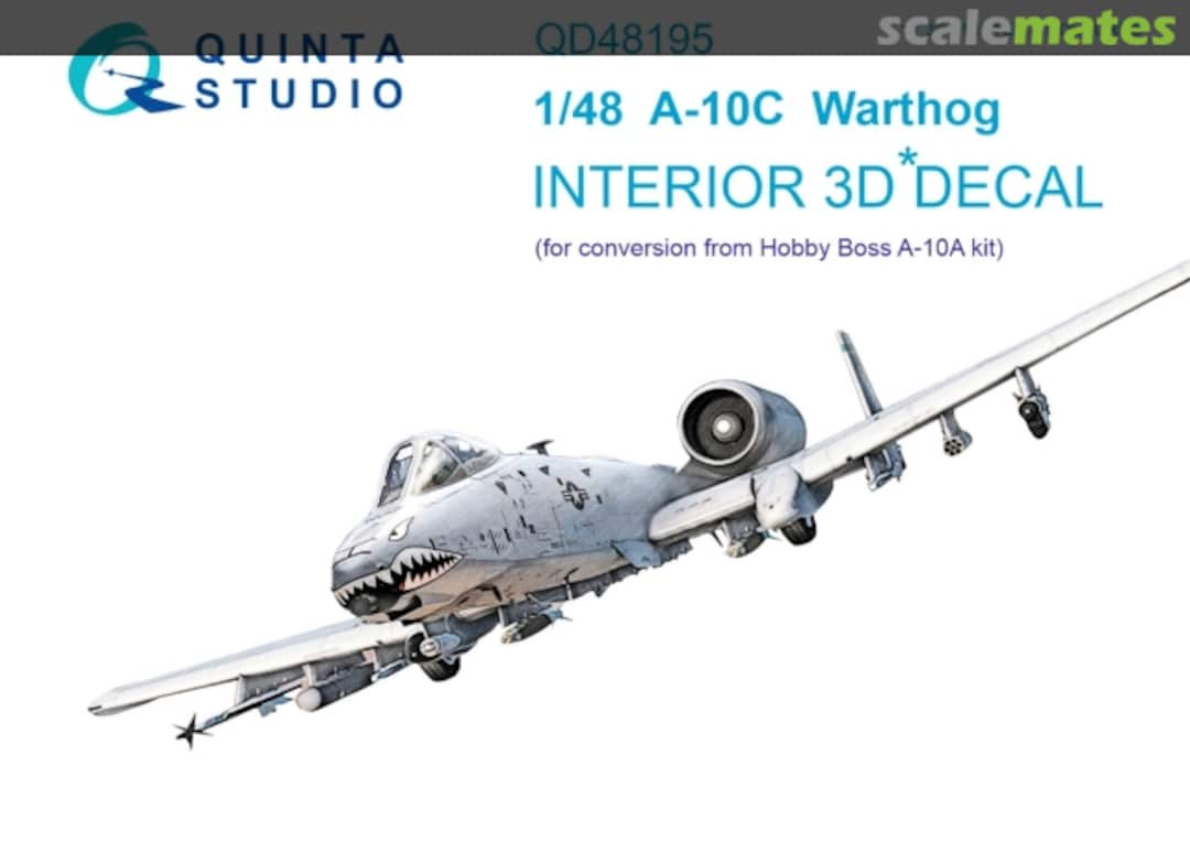 Boxart A-10C Thunderbolt II interior 3D decals QD48195 Quinta Studio