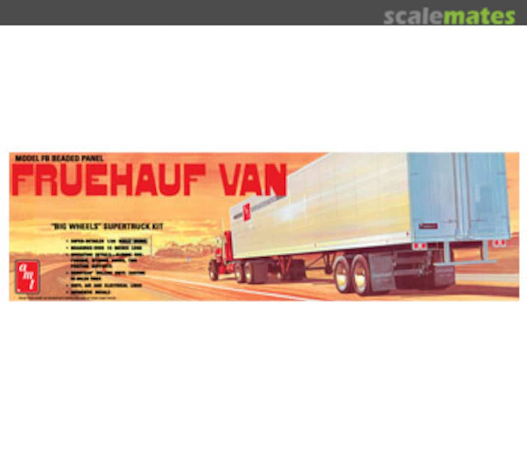 Boxart Fruehauf Model FB Beaded Panel Van 649 AMT