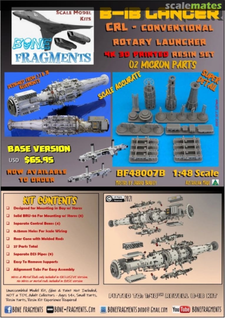 Boxart B-1B CRL - Conventional Rotary Launcher BF48007B Bone Fragments