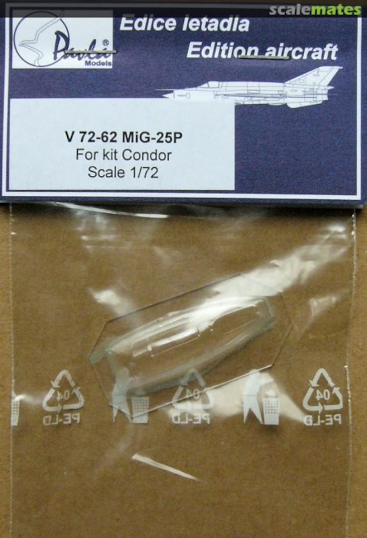 Boxart MiG-25P for Condor V72-62 Pavla Models