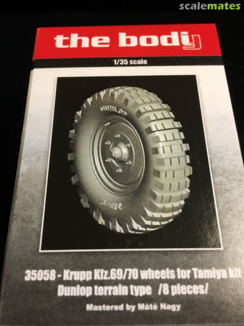 Boxart Krupp Kfz.69-70 Wheels with Dunlop Terrain Type #1 TB-35058 The Bodi