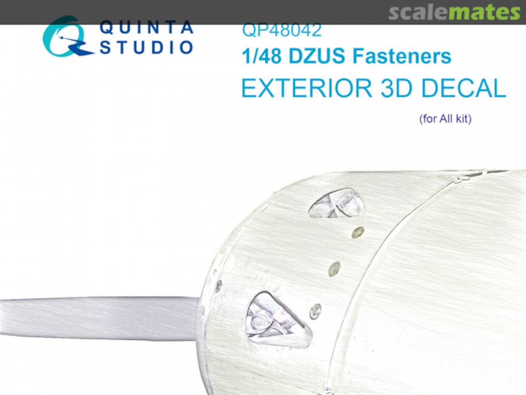 Boxart DZUS Fasteners exterior 3D decals QT48042 Quinta Studio