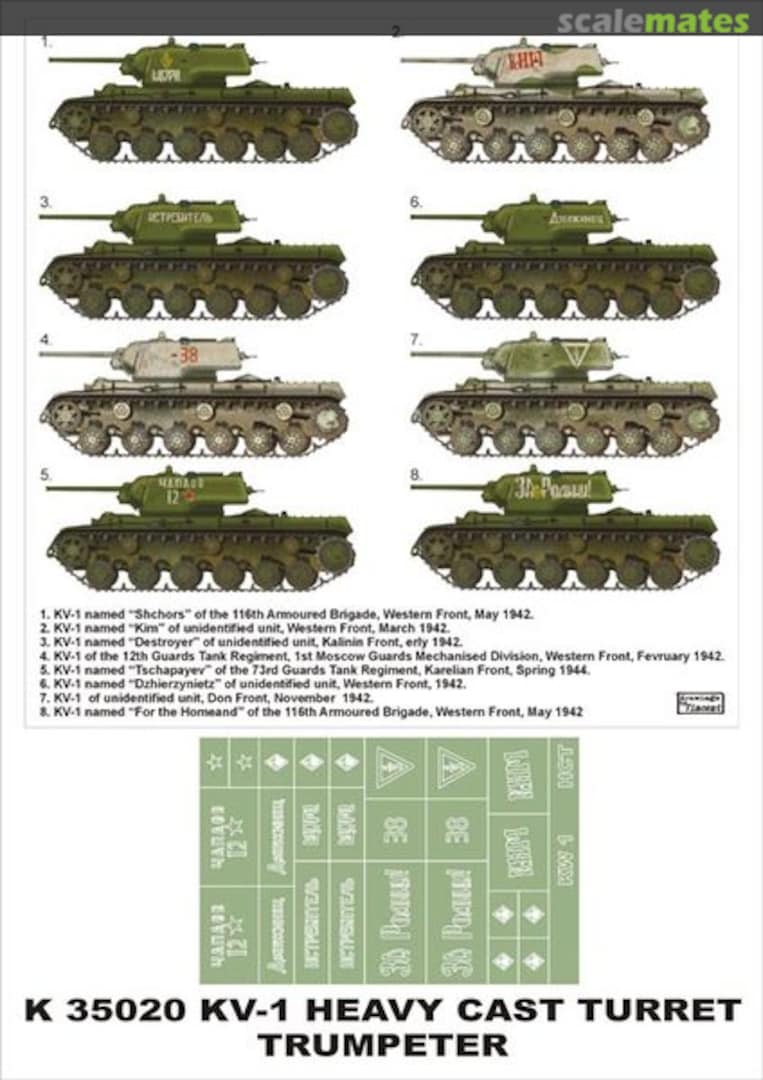 Boxart KV-1 (Heavy Cast Turret) K35020 Montex