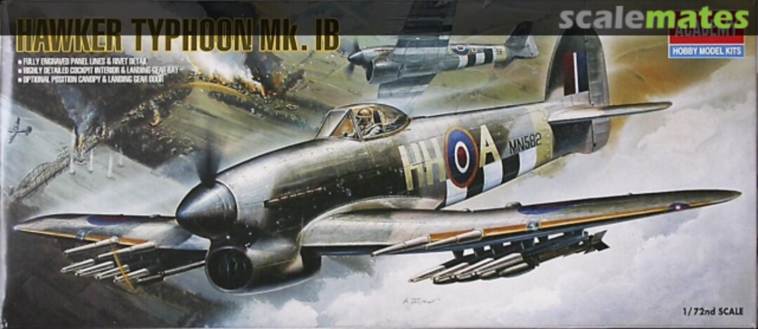 Boxart Hawker Typhoon Mk.IB 1664 Academy