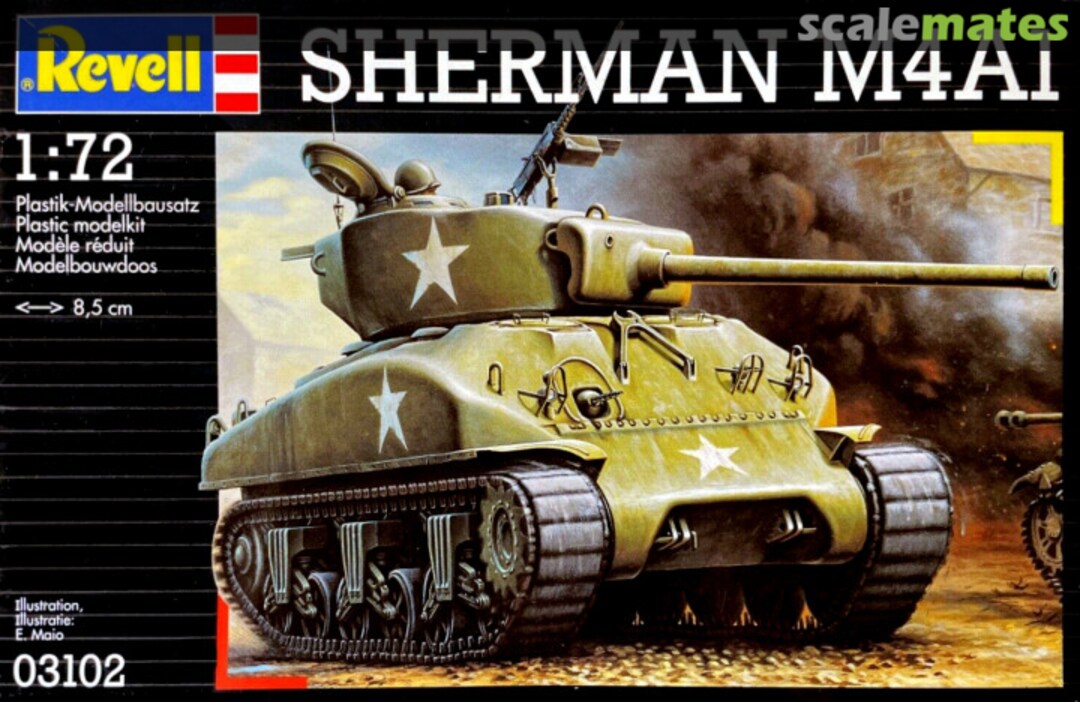 Boxart Sherman M4A1 03102 Revell