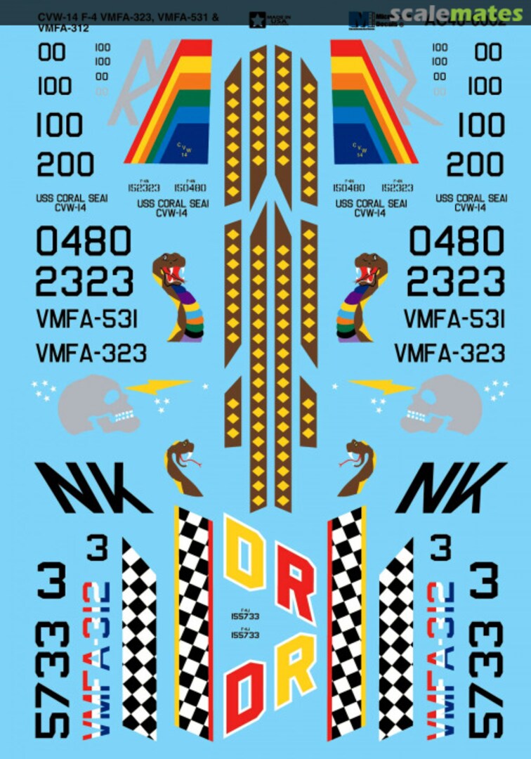 Boxart CVW-14 F-4 AC48-0062 Microscale