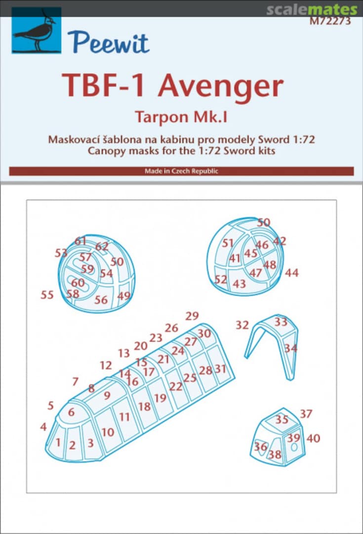 Boxart TBF-1 Avenger / Tarpon Mk.I M72273 Peewit