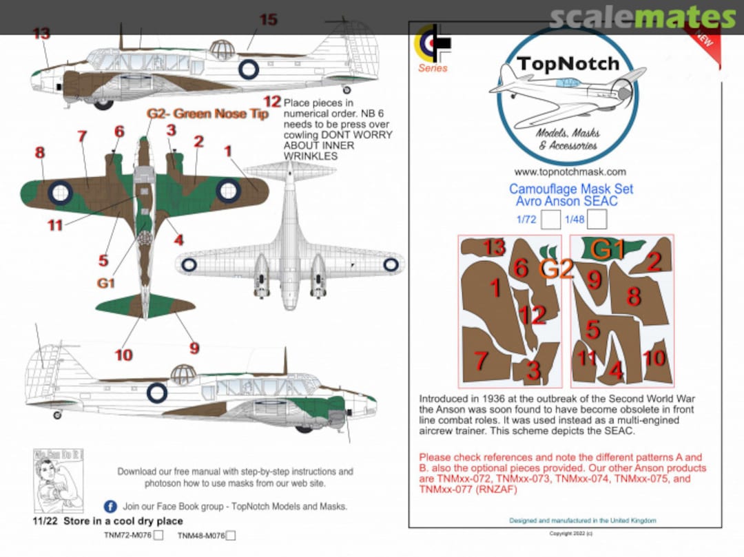 Boxart Avro Anson SEAC TNM48-M076 TopNotch