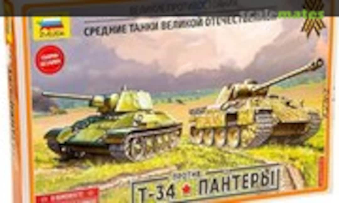 1:72 T-34 vs Panther (Zvezda 5202)