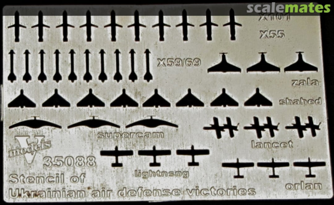 Boxart Stencil of Ukrainian Air Defence Victories 35088 Vmodels