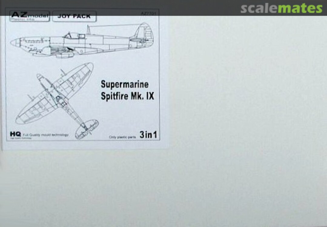 Boxart Supermarine Spitfire Mk.IX AZ7701 AZmodel