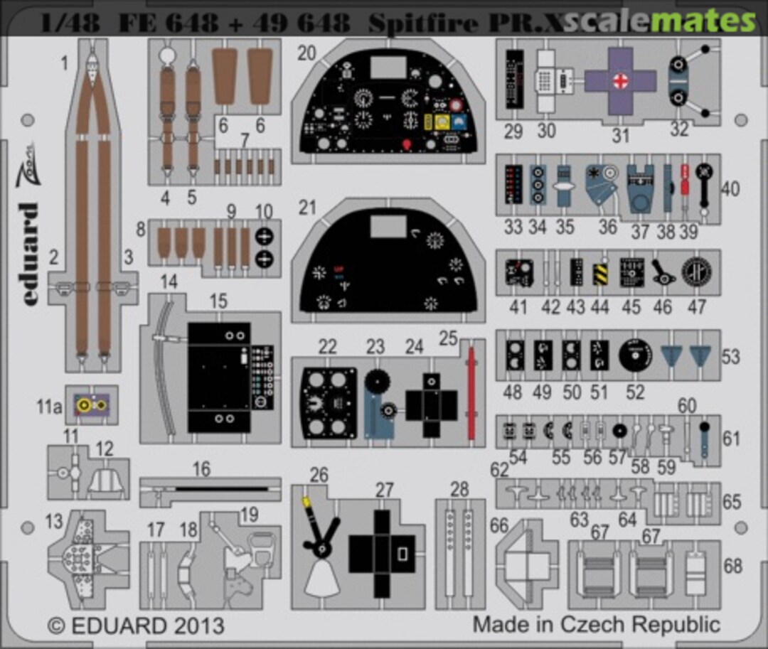 Boxart Spitfire PR.XIX interior S.A. FE648 Eduard