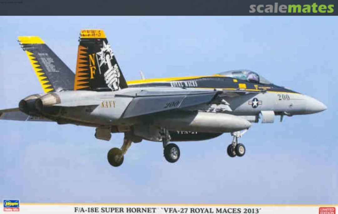 Boxart F/A-18E Super Hornet `VFA-27 Royal Maces 2013´ 07348 Hasegawa