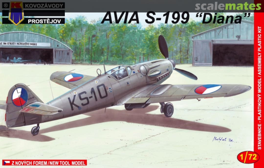 Boxart Avia S-199 "Diana" KPM0008 Kovozávody Prostějov