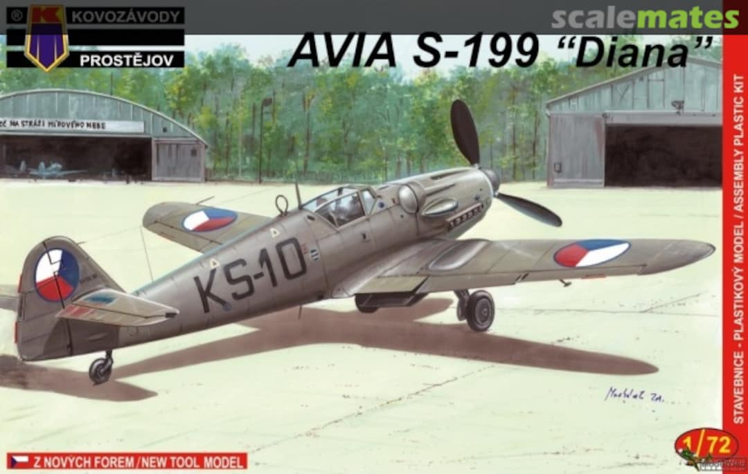 Boxart Avia S-199 "Diana" KPM0008 Kovozávody Prostějov