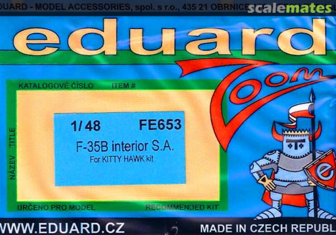 Boxart F-35B interior FE635 Eduard