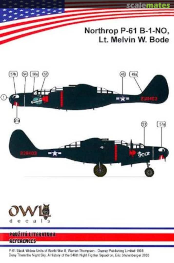 Boxart Northrop P-61 B-1-NO 48002b OWL