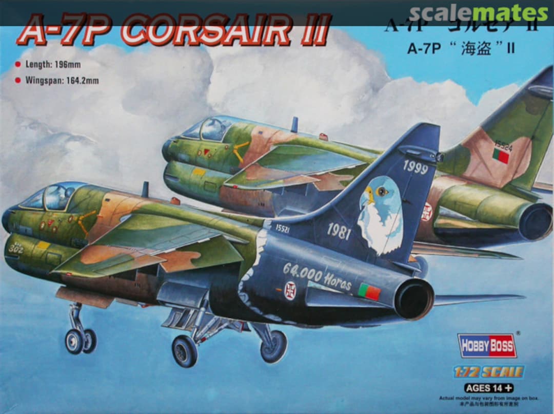 Boxart A-7P Corsair II 87205 HobbyBoss