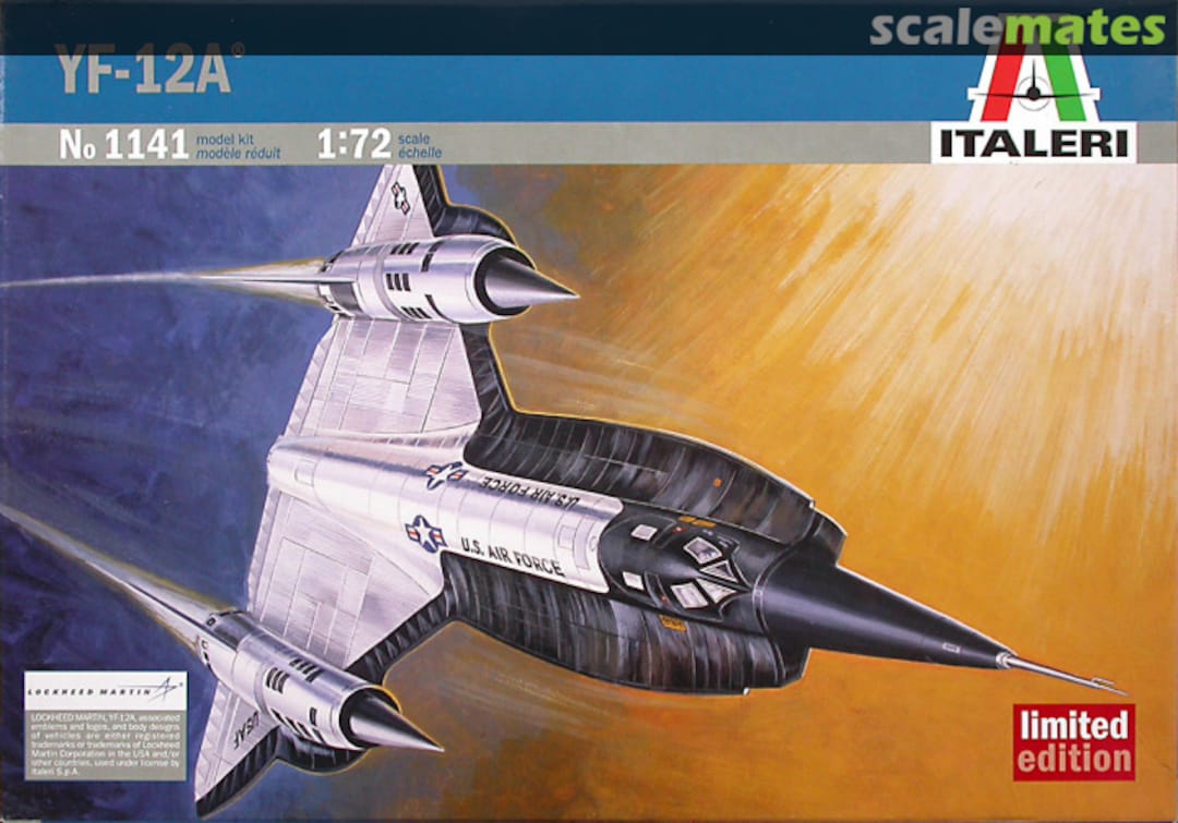 Boxart YF-12A 1141 Italeri