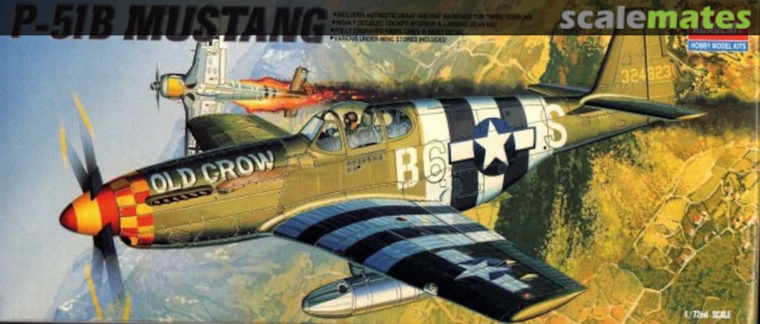 Boxart P-51B Mustang 1667 Academy