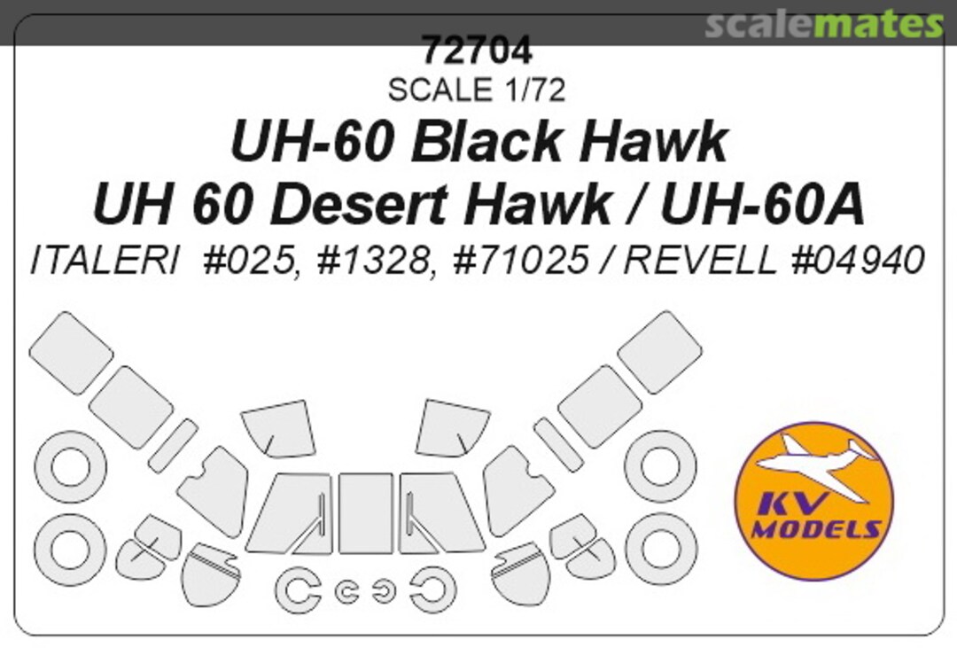 Boxart UH-60 Black Hawk/UH 60 Desert Hawk/UH 60A 72704 KV Models