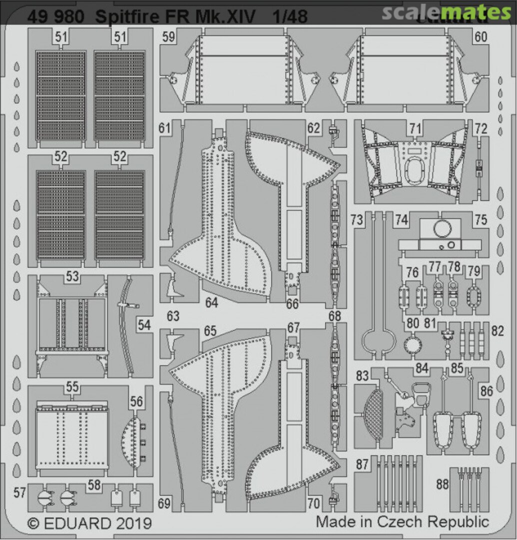 Boxart Spitfire FR Mk.XIV 49980 Eduard