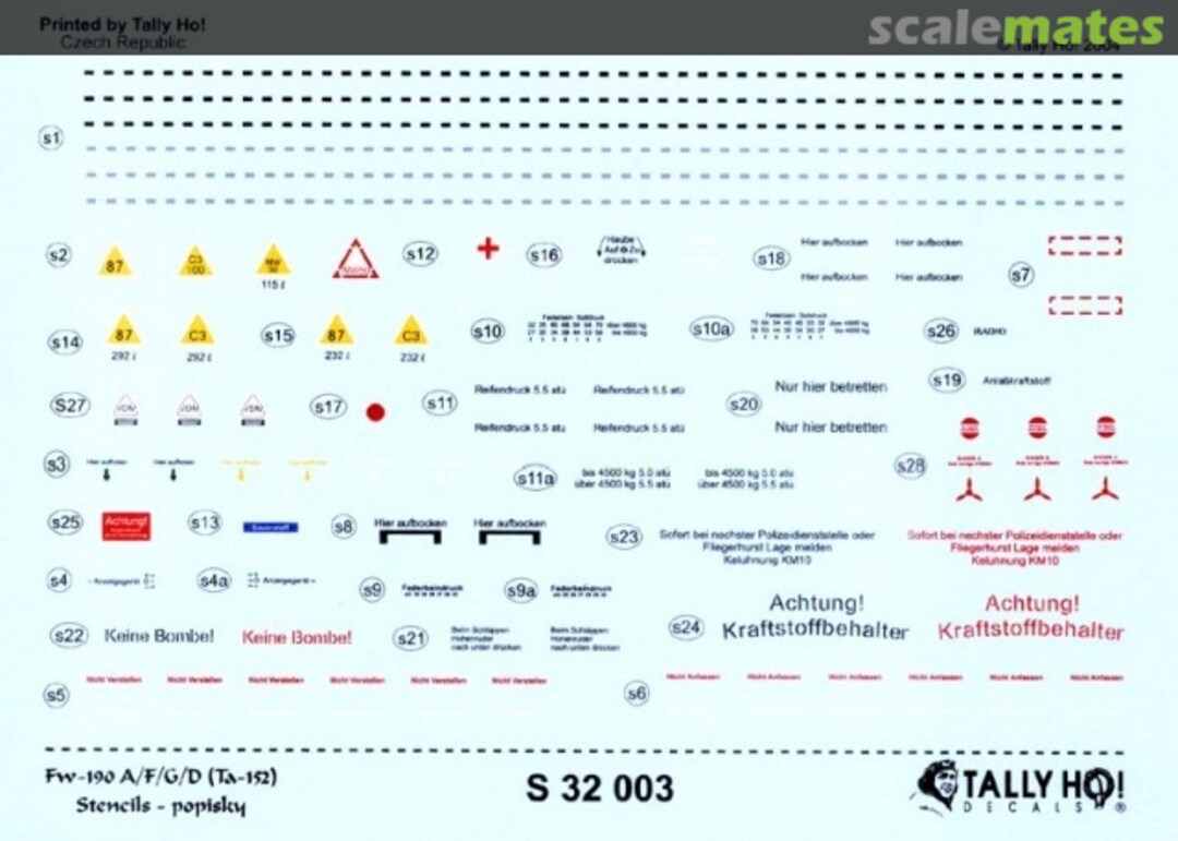 Contents Focke Wulf 190 A/D/F/G & Ta 152 S 32 003 Tally Ho! (CZ)