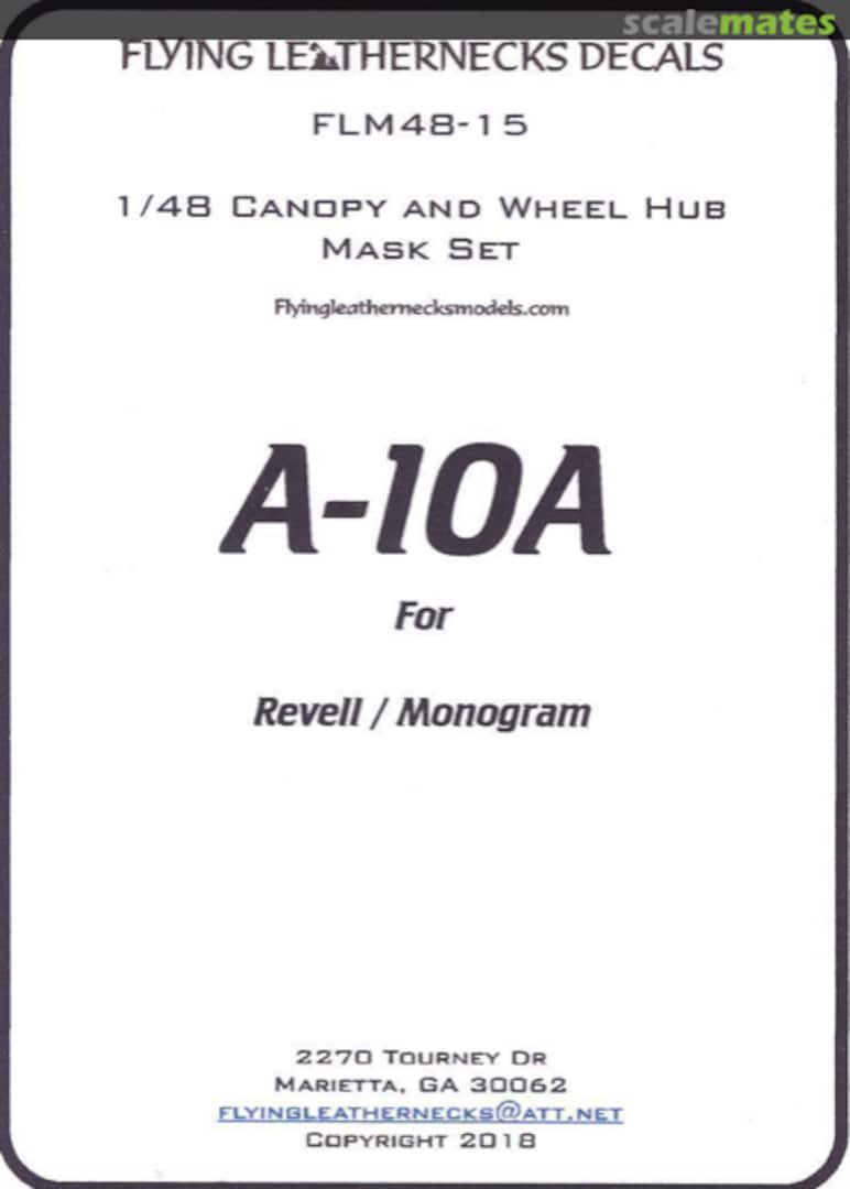 Boxart A-10A Thunderbolt II Canopy and Wheel Mask Set FLM48-15 Flying Leathernecks