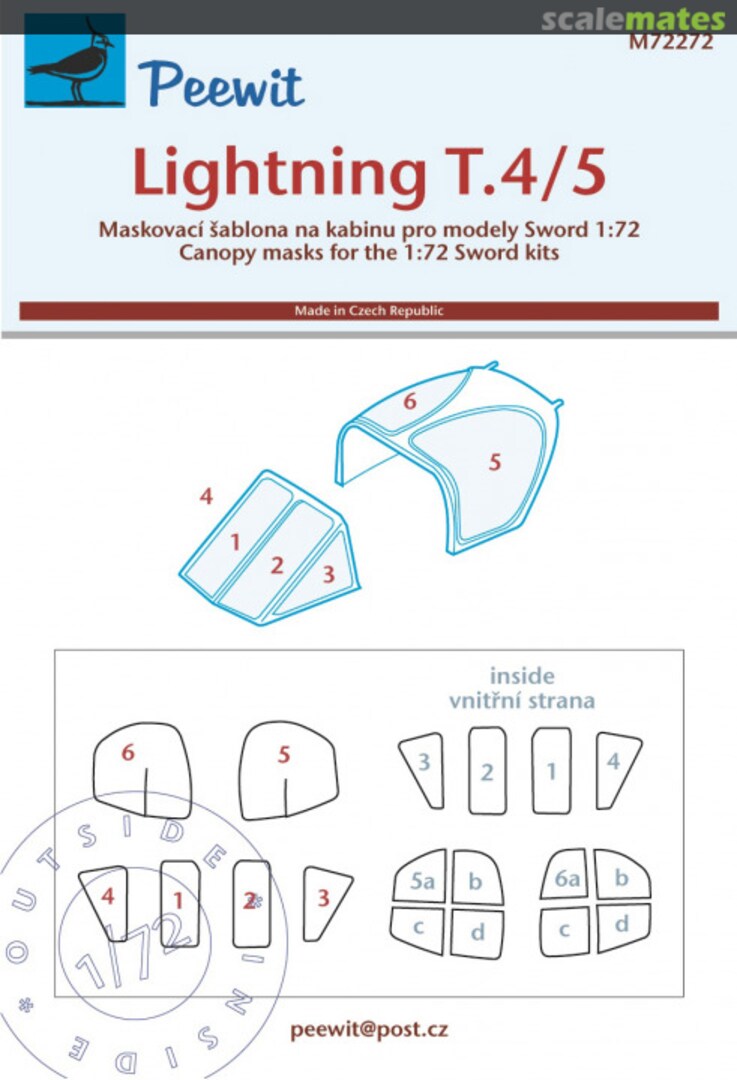 Boxart BAC/EE Lightning T.4/T.5 M72272 Peewit