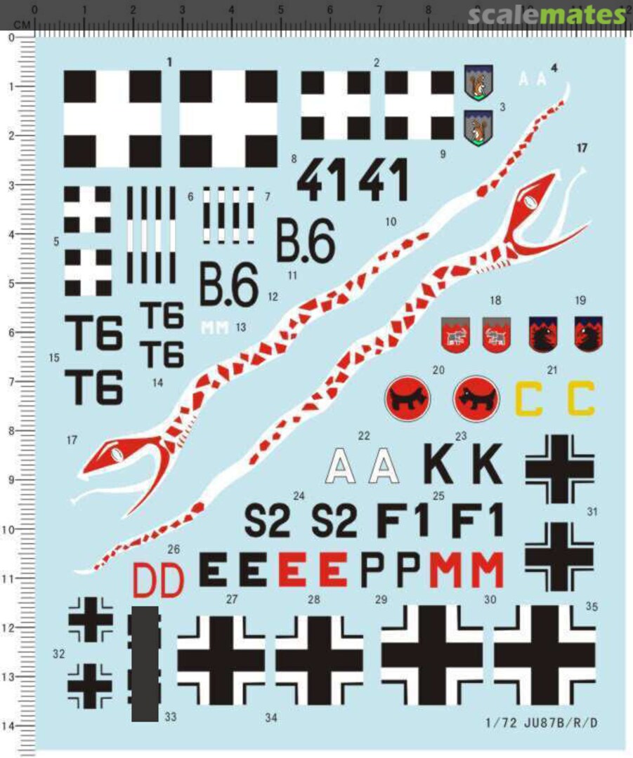 Boxart JU 87B/R/D 1565 Easy Decals