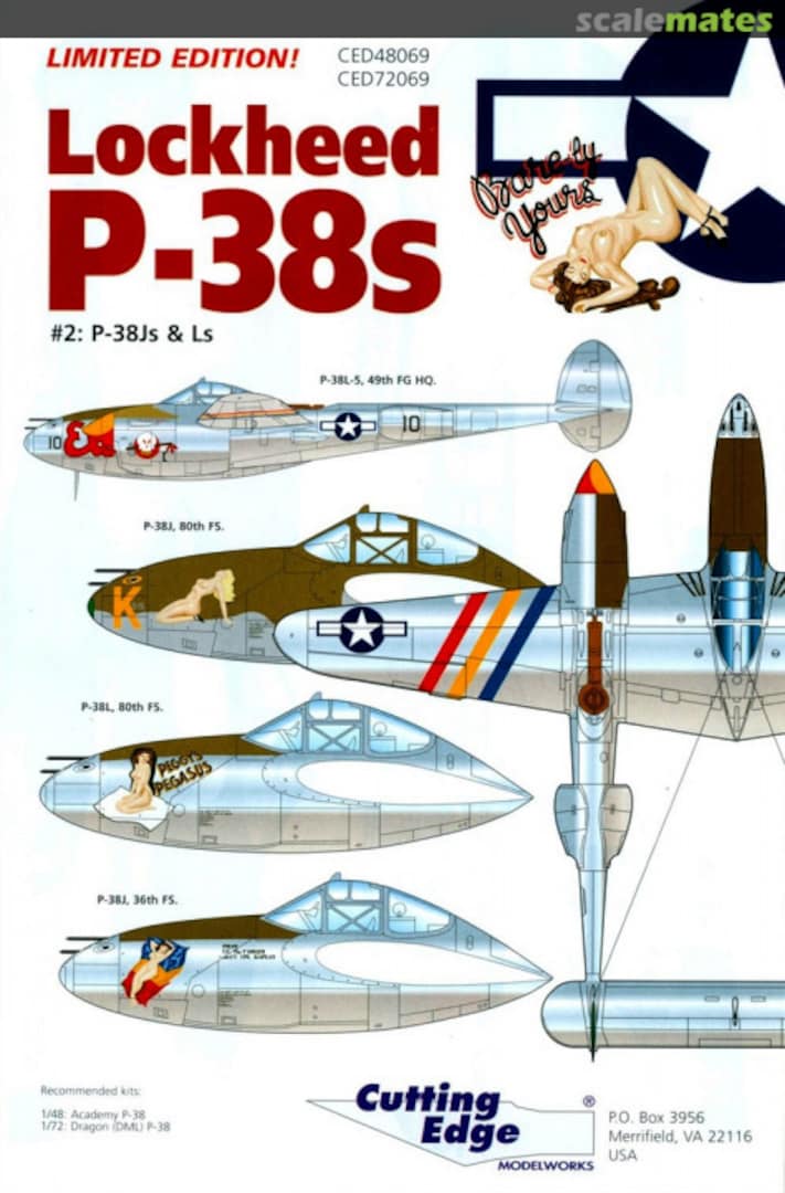 Boxart Lockheed P-38s CED48069 Cutting Edge Modelworks