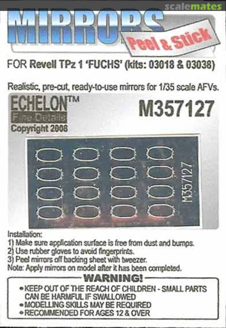 Boxart TPz FUCHS Mirrors M357127 Echelon Fine Details