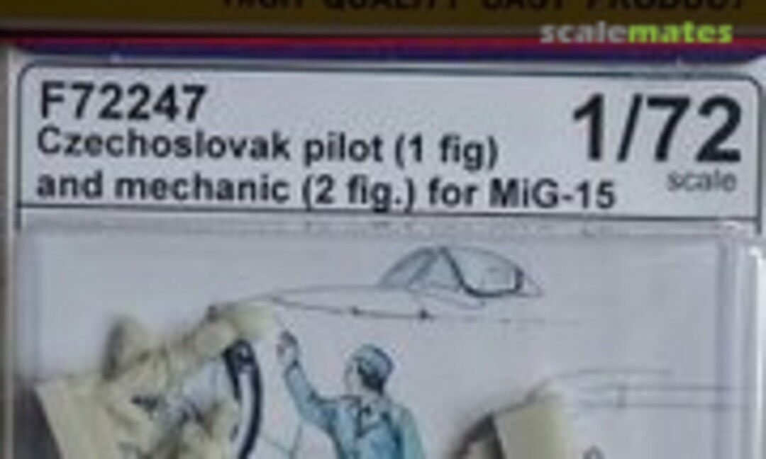 1:72 Czechoslovak pilot (1 fig.) and mechanic (2 fig.) for MiG-15 (CMK F72247)