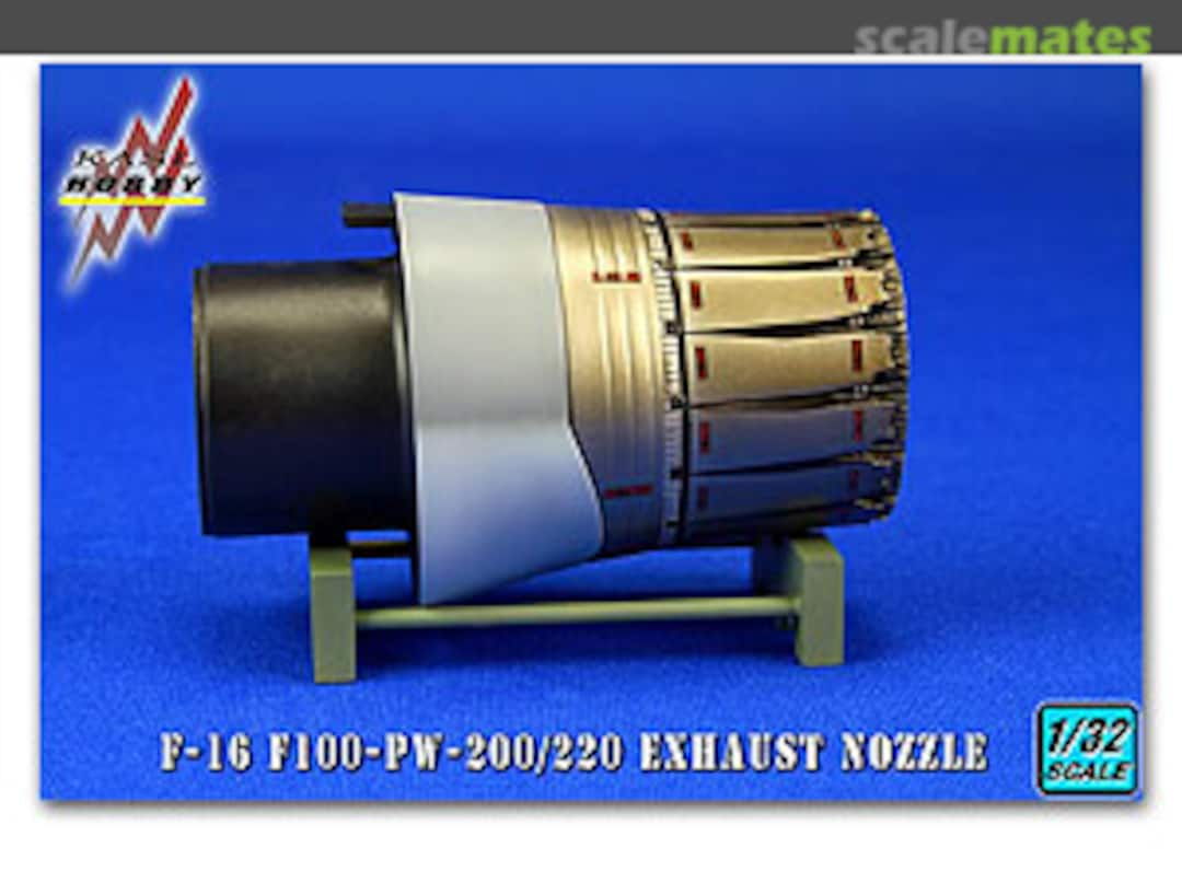 Boxart F-16 F100-PW-200 Exhaust Nozzle K32002 Kasl Hobby