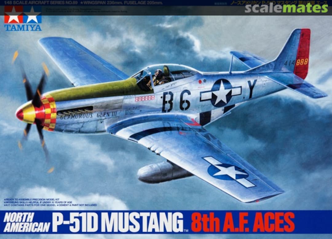 Boxart North American P-51D Mustang 8th A.F. Aces 61089 Tamiya