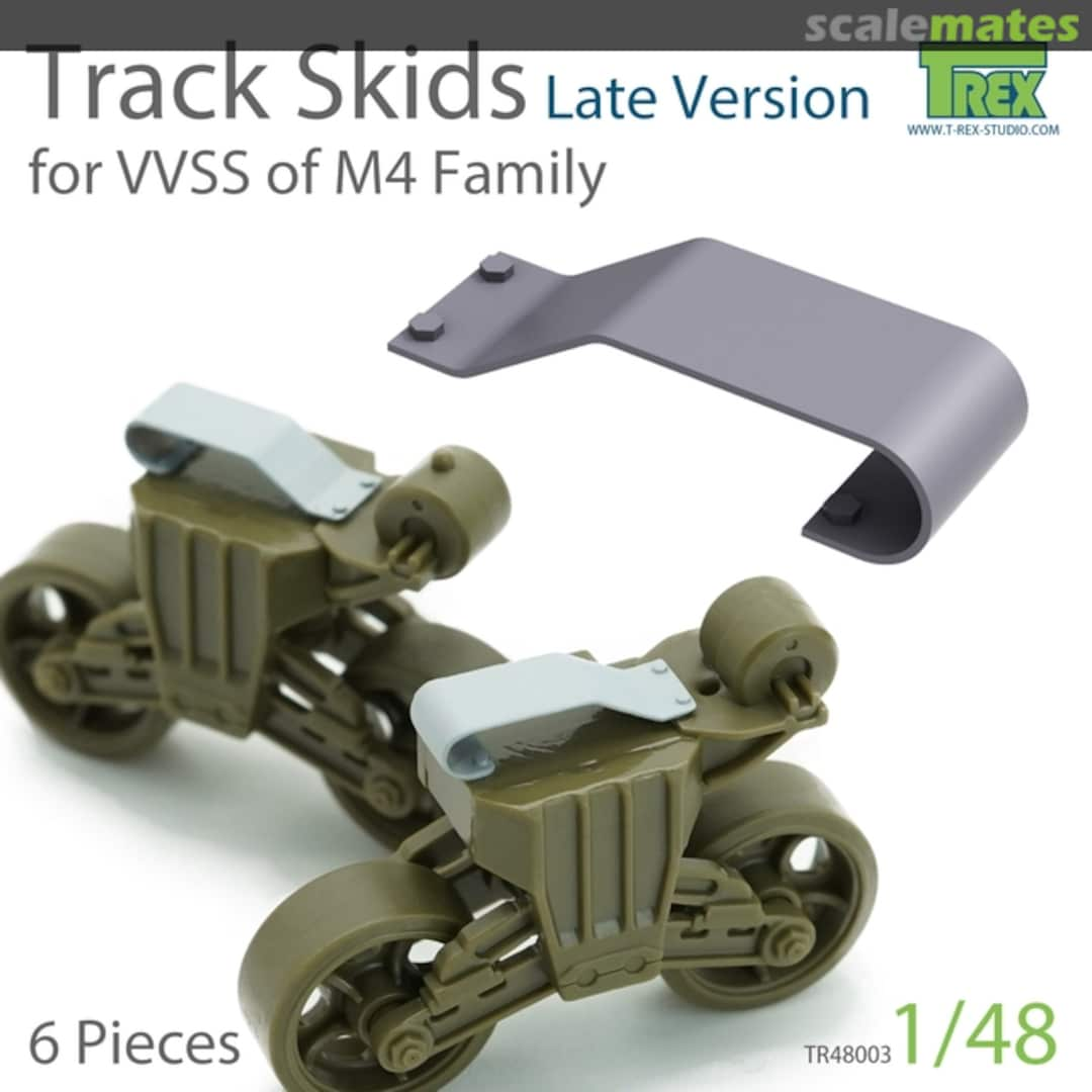 Boxart Track Skids set (Late Version) for VVSS M4 Family TR48003 T-Rex Studio