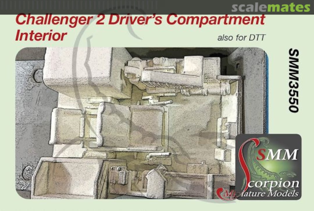 Boxart Challenger 2 Driver's Compartment Interior SMM3550 Scorpion Miniature Models