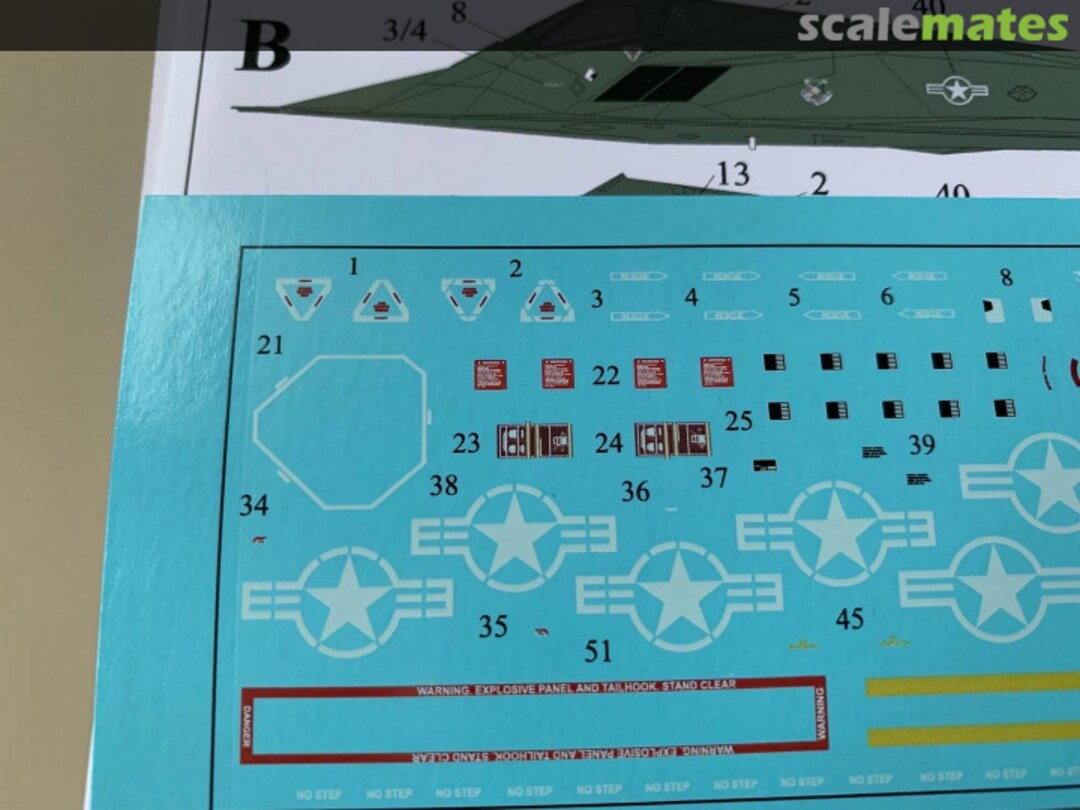 Contents F-117A Nighthawk stencils UR48190 UpRise Decal Serbia