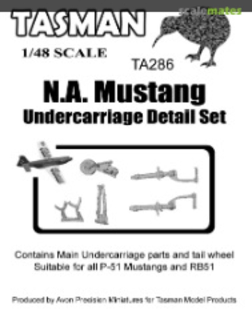 Boxart N.A. Mustang Undercarriage Detail Set TA286 Tasman Model Products