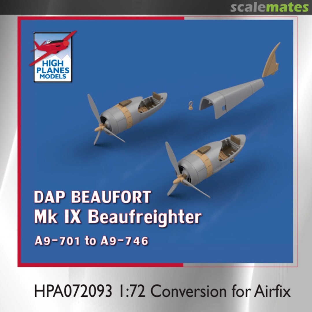 Boxart High Planes DAP Beaufort Mk.IX Beaufreighter Conversion HPA072093 High Planes Models