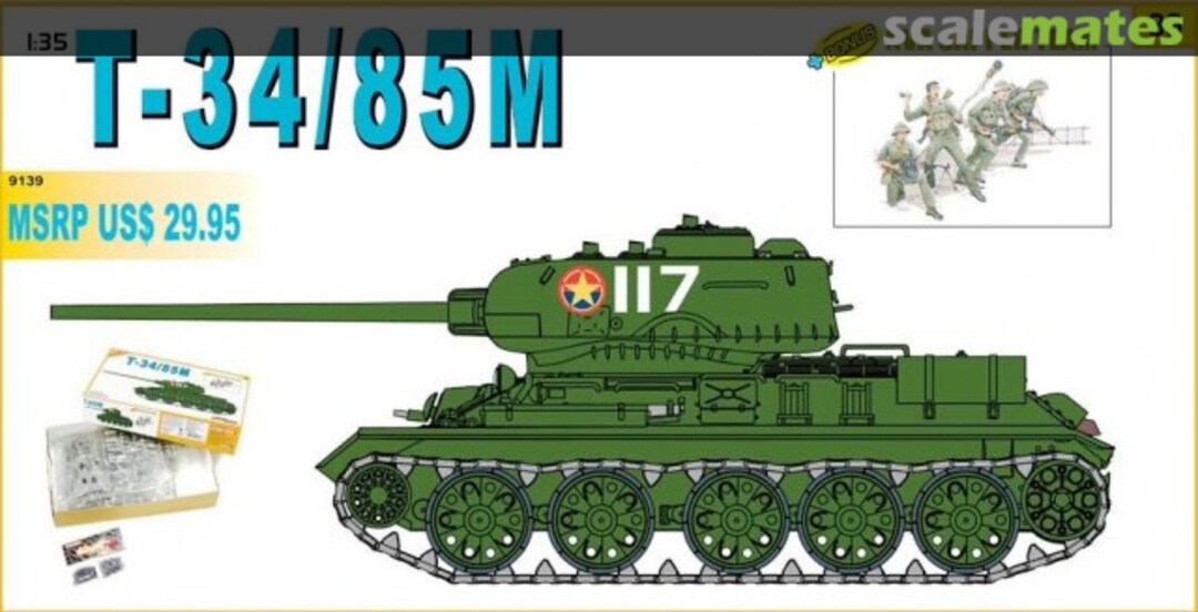 Boxart T-34/85M 9139 Cyber Hobby