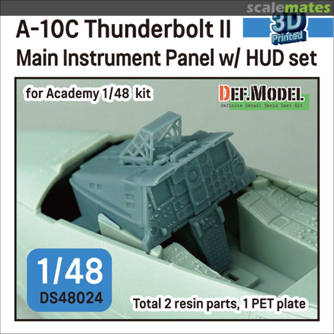 Boxart A-10C Thunderbolt II Main Instrument Panel w/ HUD set DS48024 Def.Model