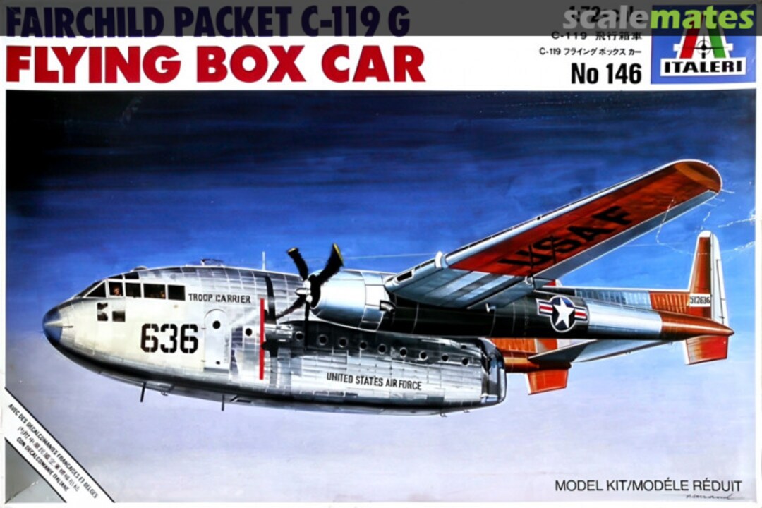 Boxart Fairchild Packet C-119G 146 Italeri