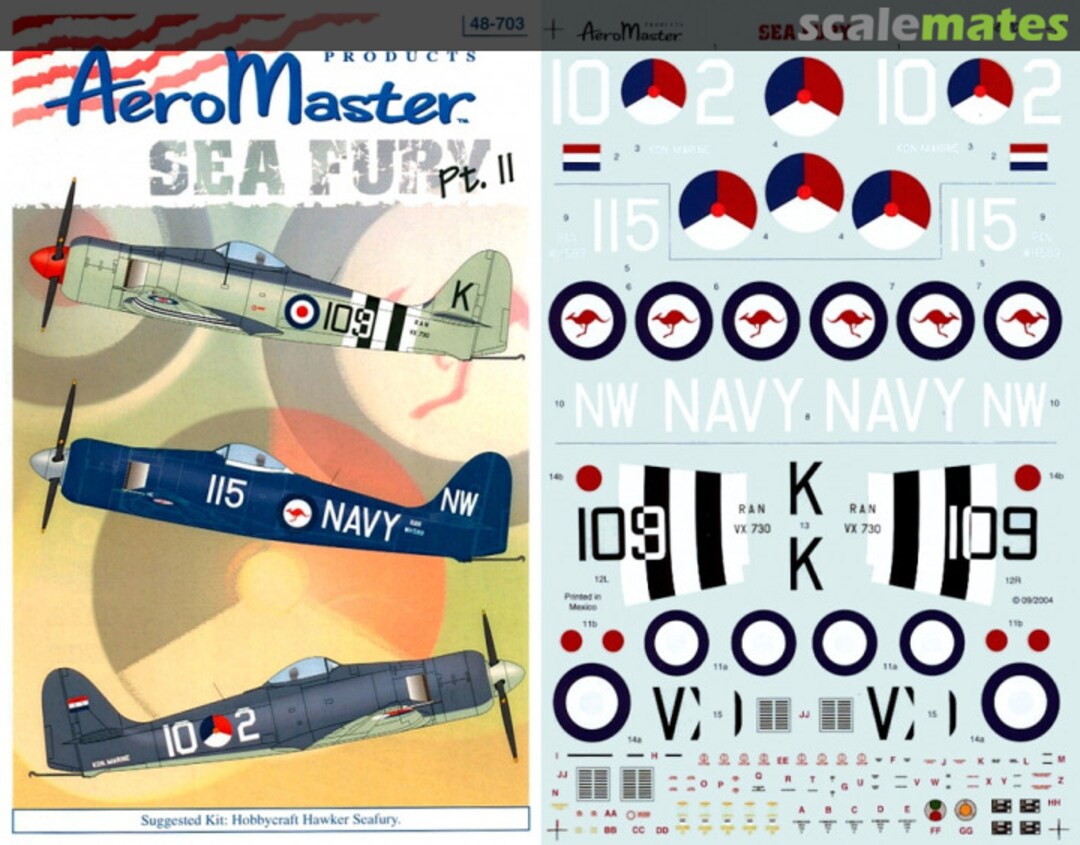 Boxart Sea Fury Pt. II 48-703 AeroMaster