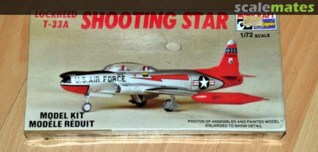 Boxart Lockheed T-33A Shooting Star 1038 Minicraft Hasegawa