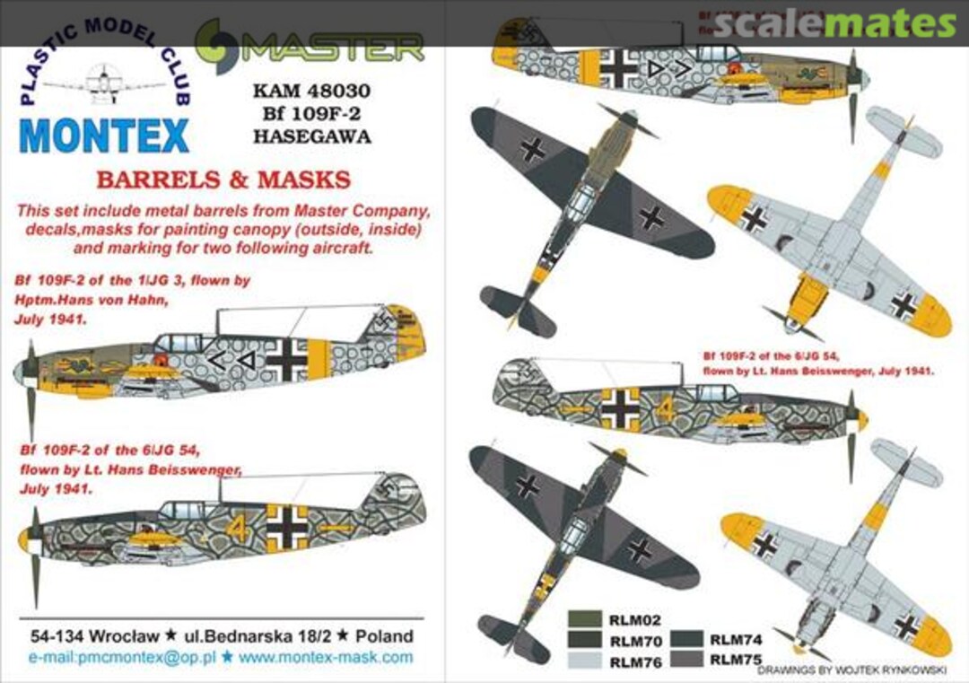 Boxart Bf 109F-2 KAM48030 Montex