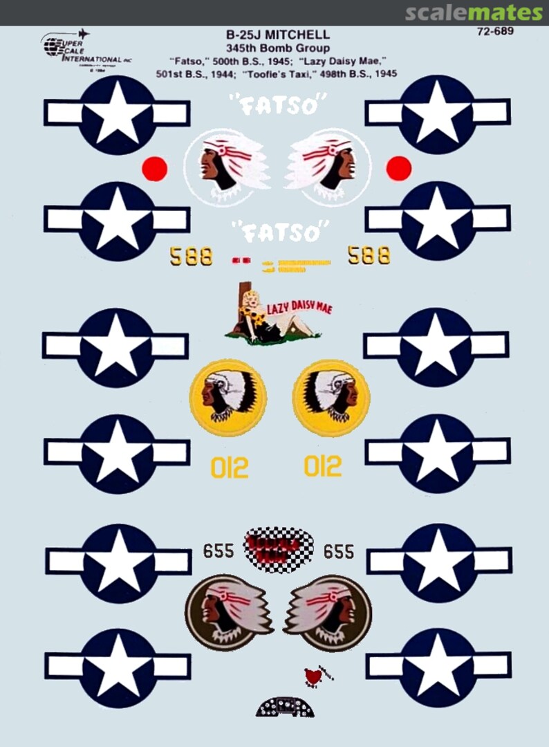 Boxart B-25J Mitchell 72-0689 SuperScale International