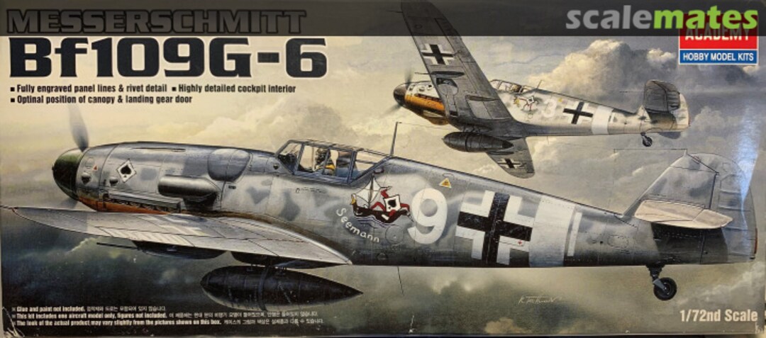 Boxart Messerschmitt Bf109G-6 1670 Academy