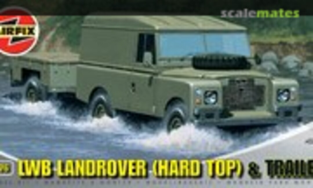 1:76 LWB Landrover (Hard Top) &amp; Trailer (Airfix A02324)