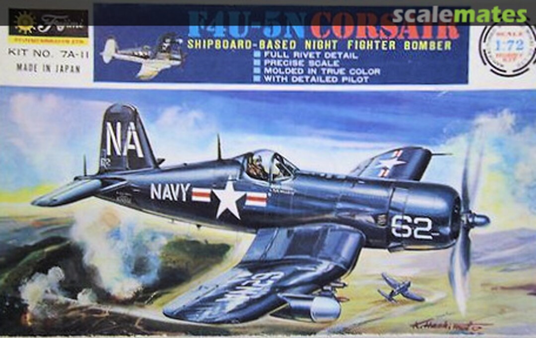 Boxart F4U-5N Corsair 7A-11 Fujimi